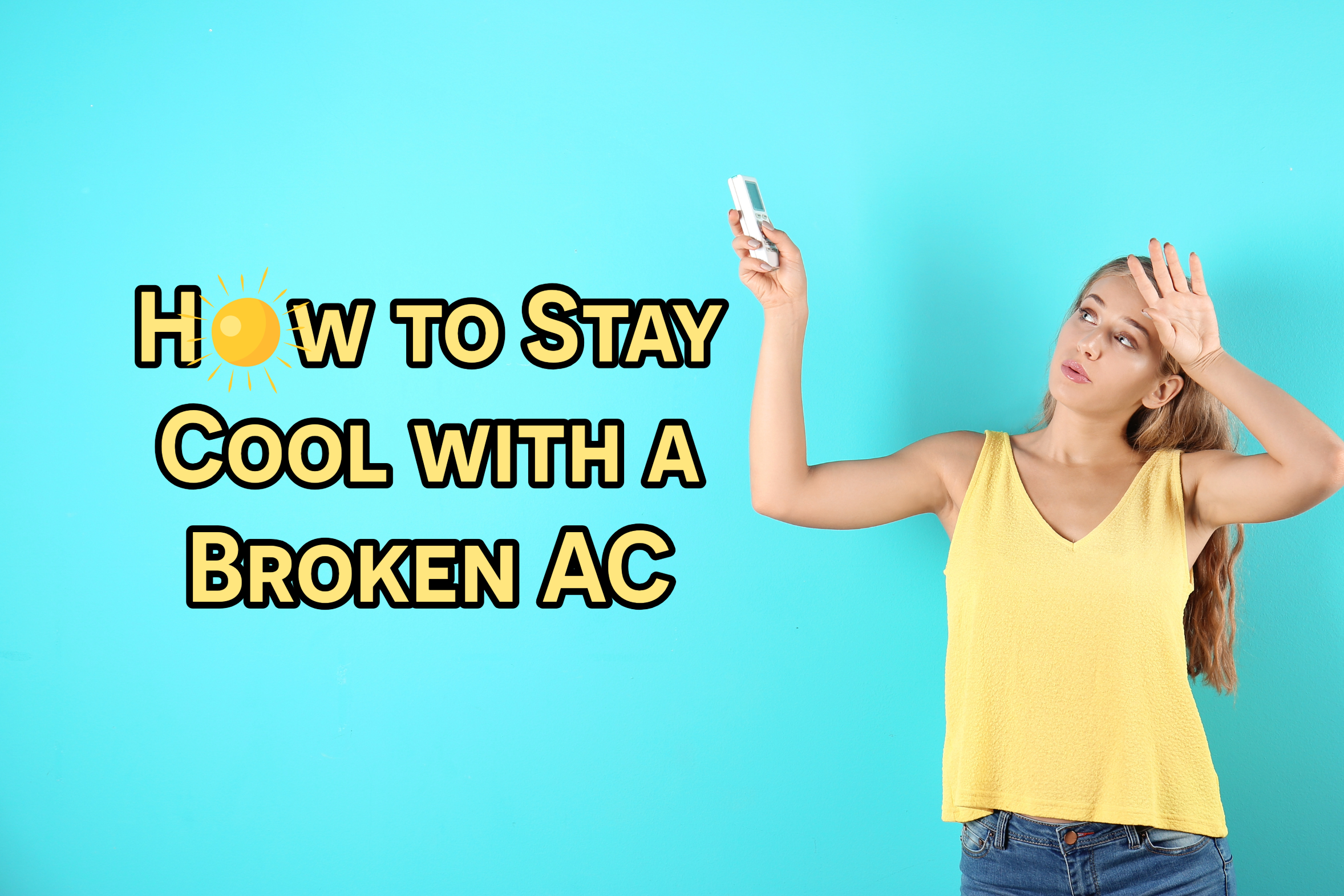 HVAC blog on how to stay cool if your AC is broken.